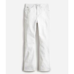 BNWT JCREW WHITE Demi Boot Crop Jean SIZE 26 - RAW EDGE